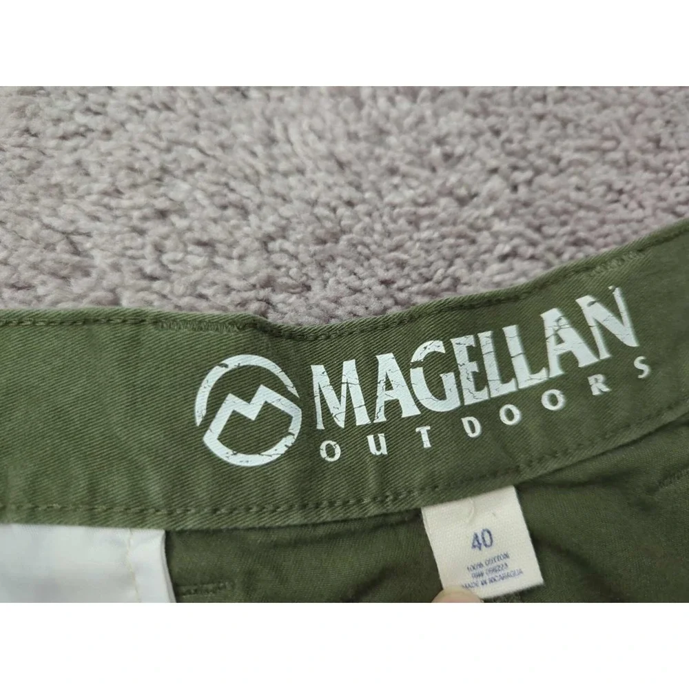 Magellan Chino‎ Shorts Mens 40 Green Inseam: 10
